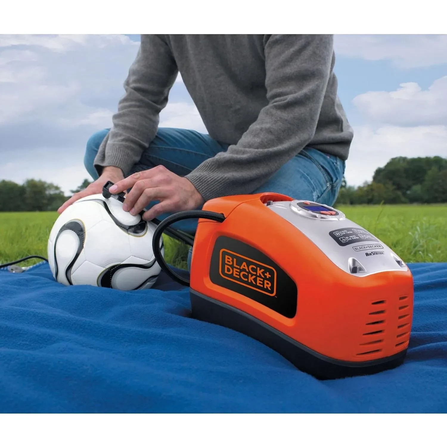 Black+Decker 160 Psi Ac-Dc Multi Purpose Air Station Asi300-Gb