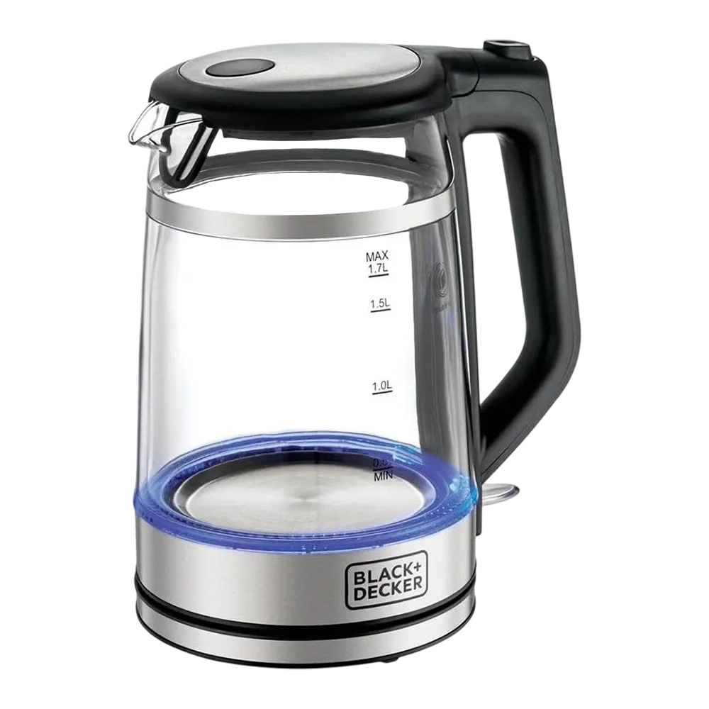 Black+Decker Glass Kettle Dubble Wall 1.7L 220W Gk220-B5