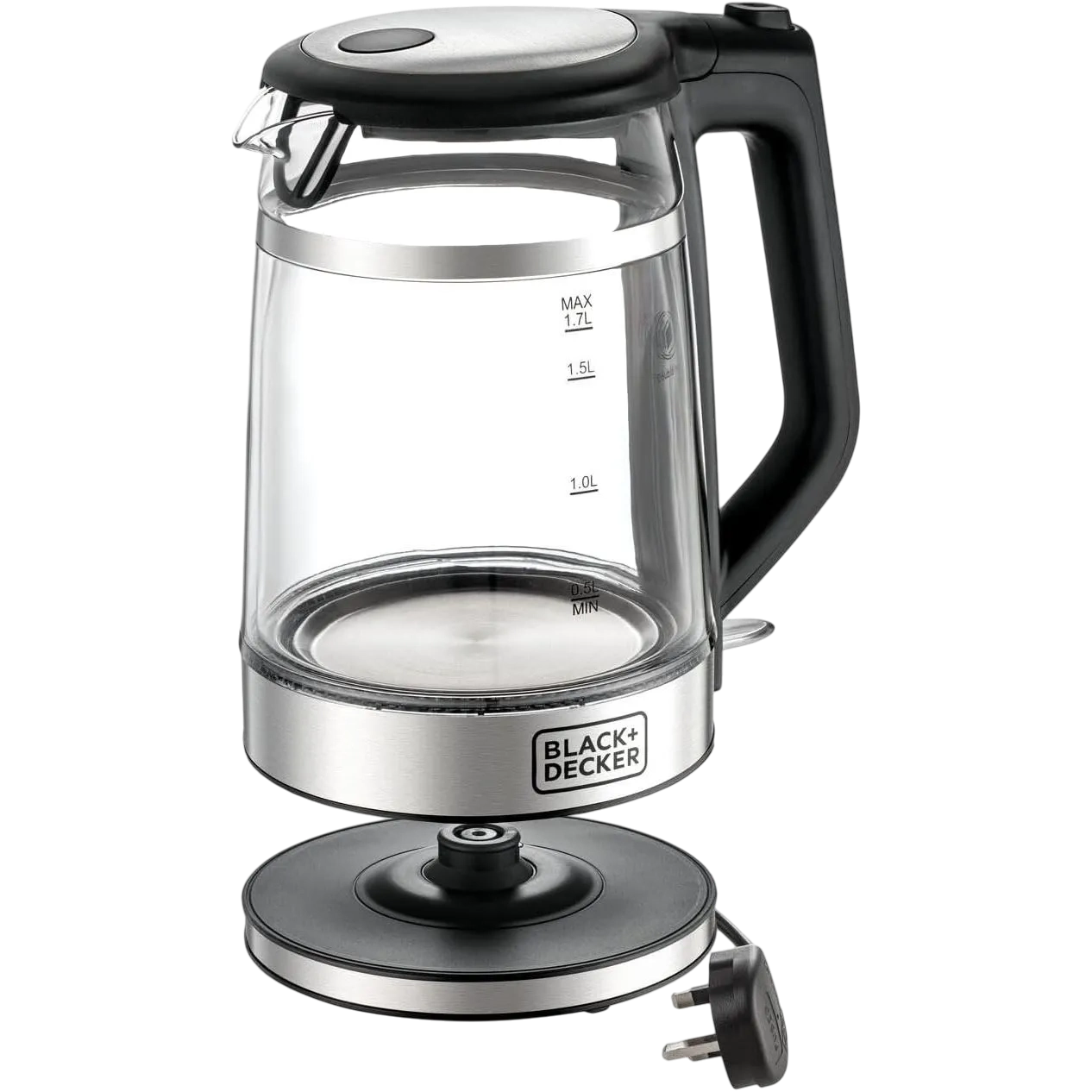 Black+Decker Glass Kettle Dubble Wall 1.7L 220W Gk220-B5