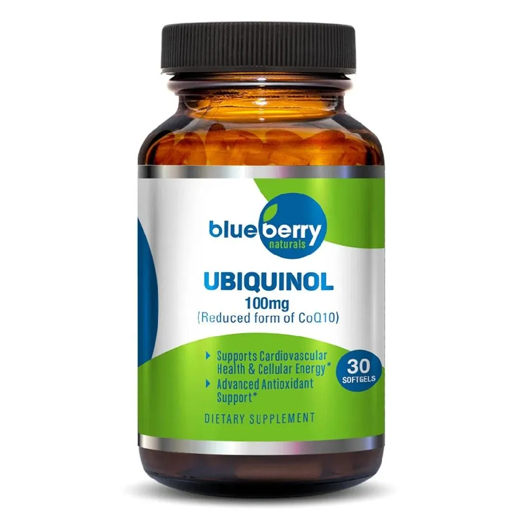 Blueberry Naturals Ubiquinol 100mg Softgels For Heart Health, Pack Of 30's