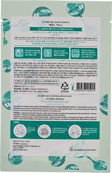 Etude House 0.2 Airmask_Madecassoside 20Ml