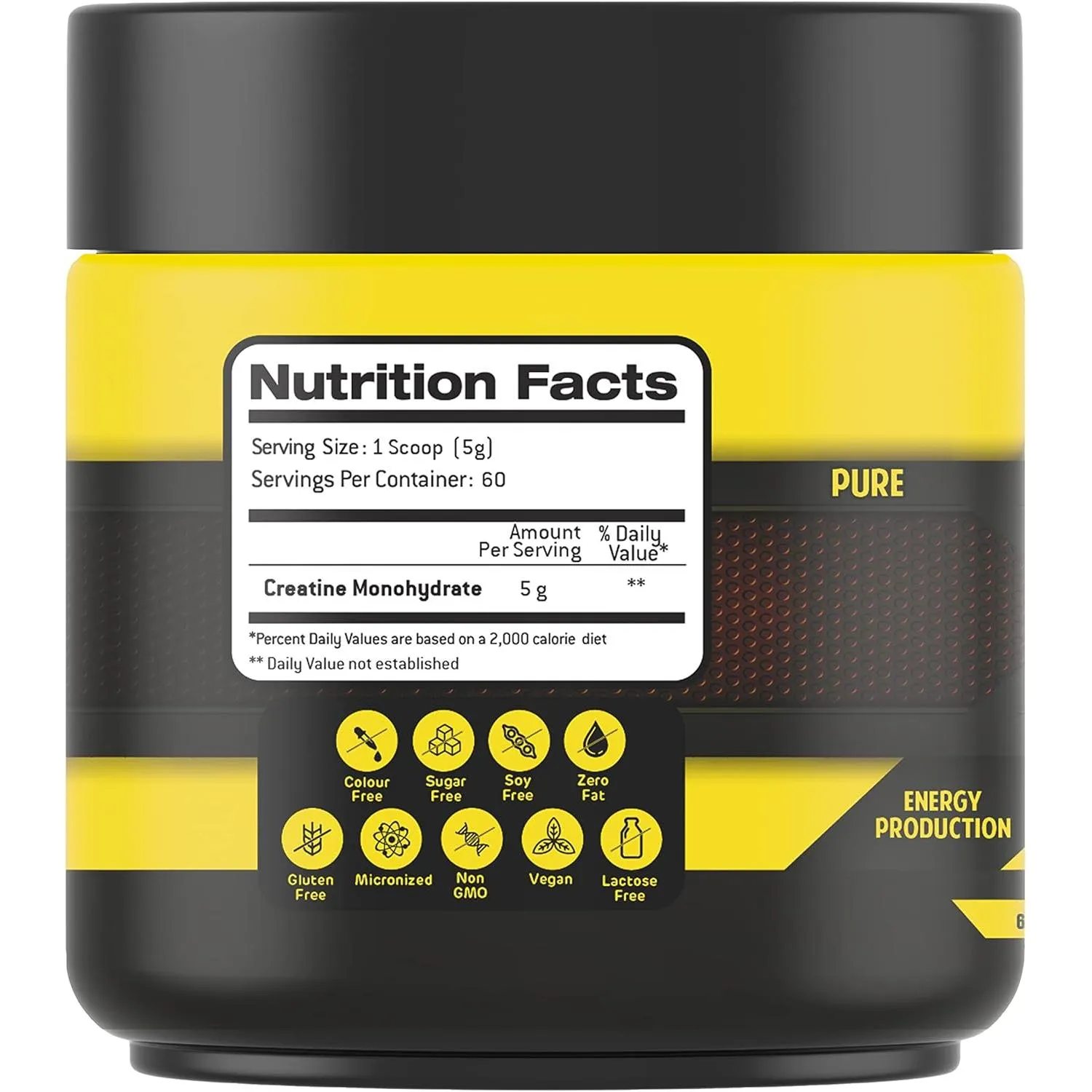 Body Builder Creatine 5000mg Monohydrate Unflavored 300gr 60 Servings