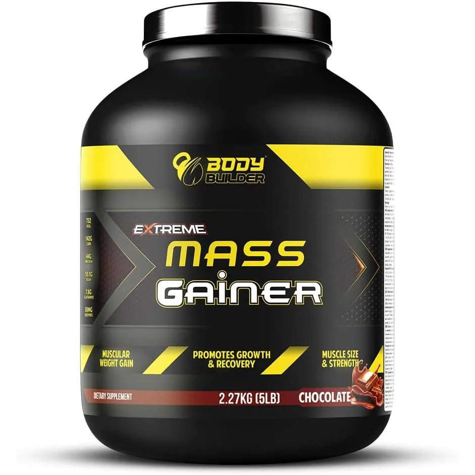 Body Builder Extreme Mass Gainer Chocolate 5 Lb 11 Servings