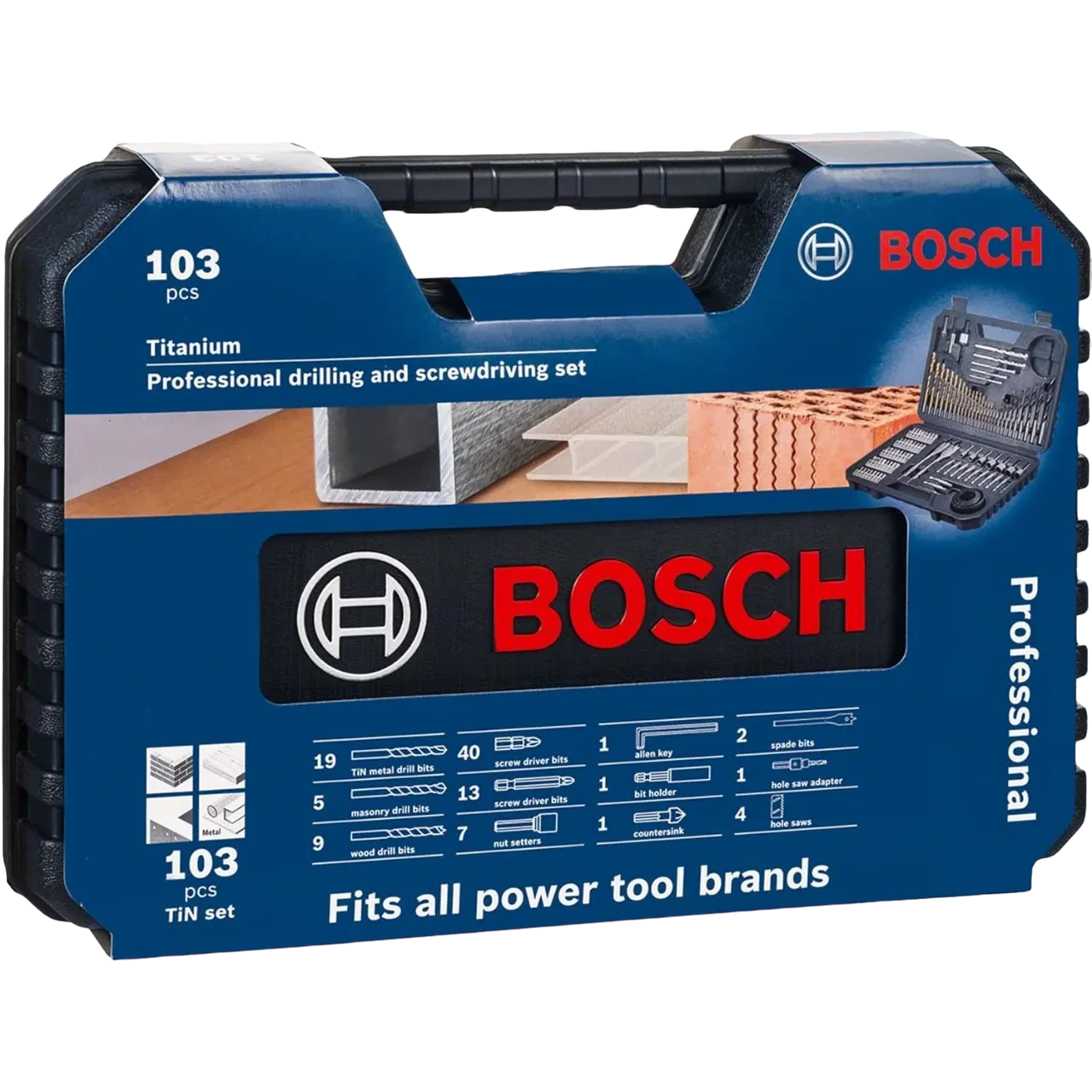 Bosch Mixed Accessory Set 103 Piece Black 2608594070