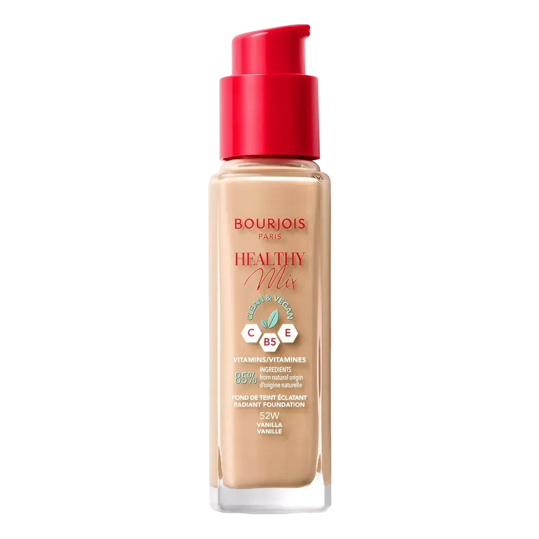 Bourjois Healthy Mix Clean Foundation 52 Vanilla 30 Ml