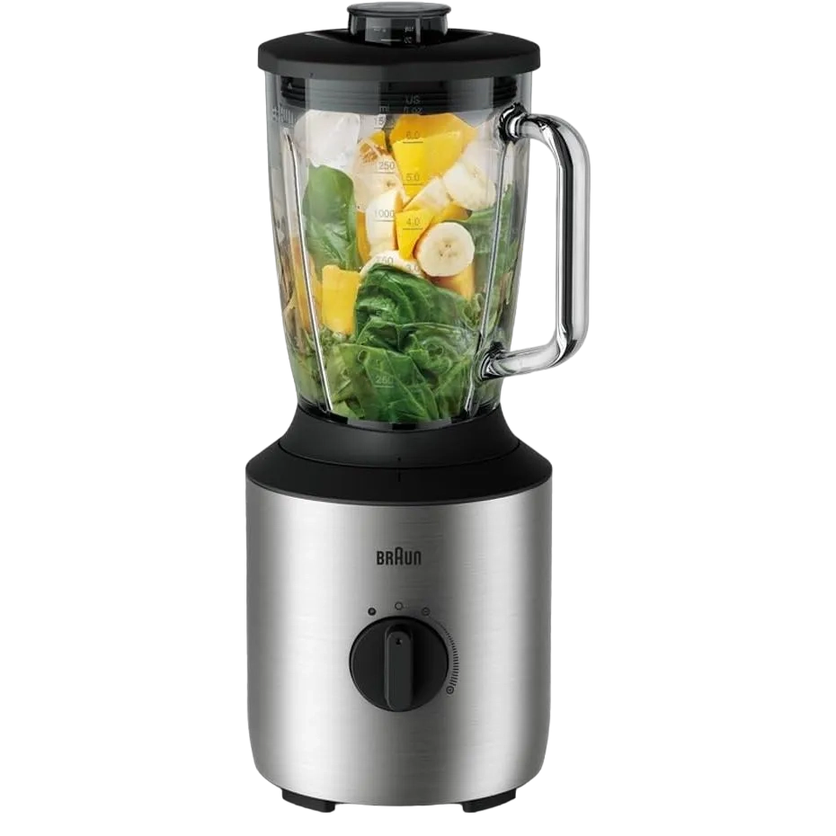 Braun Blender Powerblend 3 Glass Jug Blender 1.5 ltr, 800 Watts, JB 3273