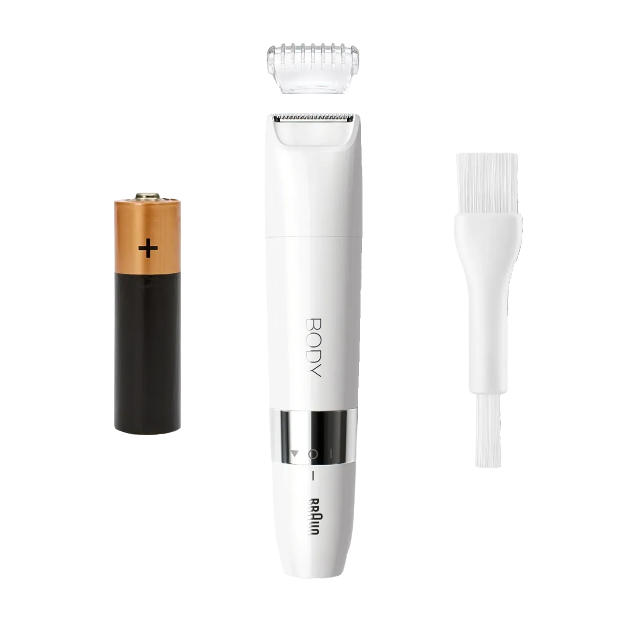 Braun Bs1000 Body Mini Trimmer Wet & Dry With Trimming Comb White