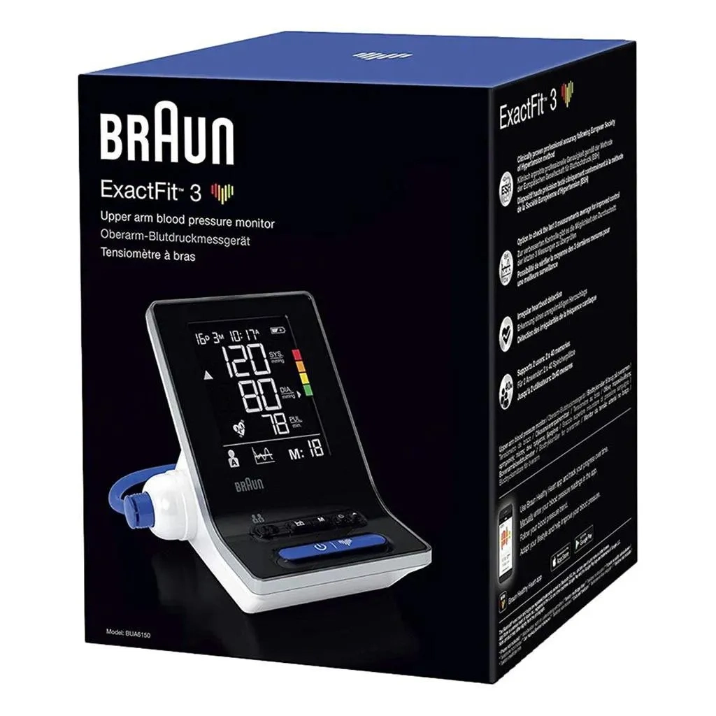 Braun Bua6150 Exactfit 3 Upper Arm Bp Monitor
