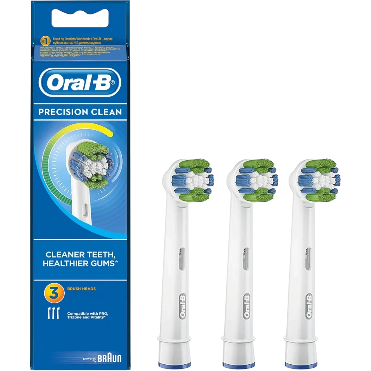 Braun Clean Eb 20 3 Replacement Heads For Toothbrush