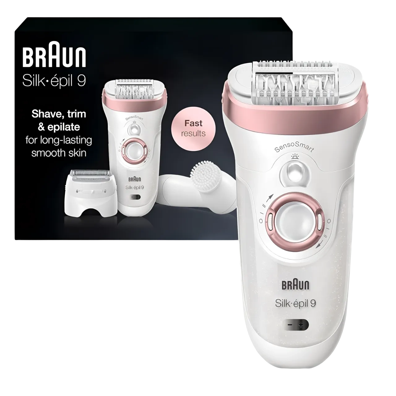 Braun Epilator Silk-épil 9 Facial Hair Removal Rose Gold 9-880