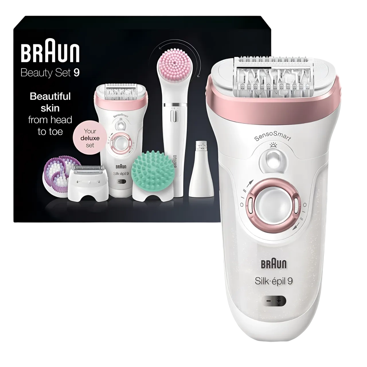 Braun Epilator Silk-épil 9 Facial Hair Removal Rose Gold 9-985