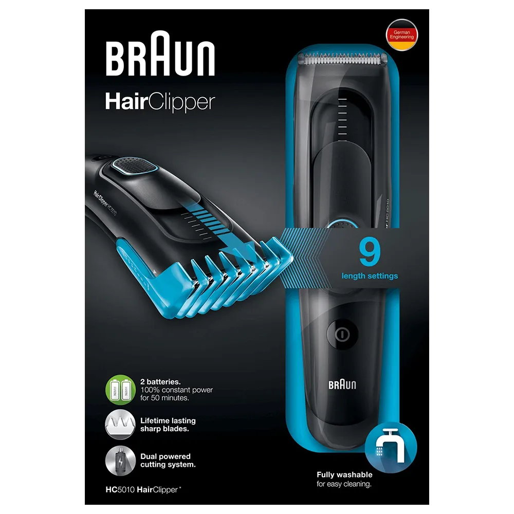 Braun Hair Clipper 9 Lengths Hc5010