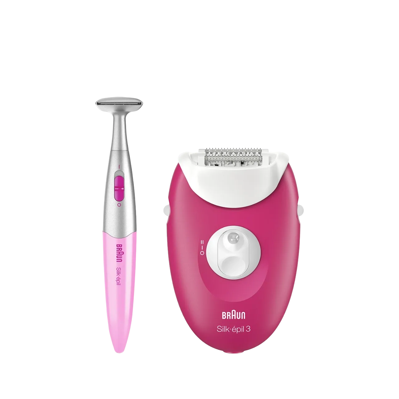 Braun Silk-Epil 3 3-420 Epilator & Bikini Trimmer 2 In 1, Raspberry Pink