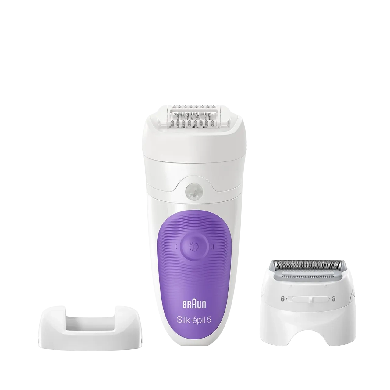 Braun Silk-Épil 5 Epilator, White Se 5541 Wet & Dry Cordless Epilator With 5 Extras Including A Shaver Head And A Trimmer Cap