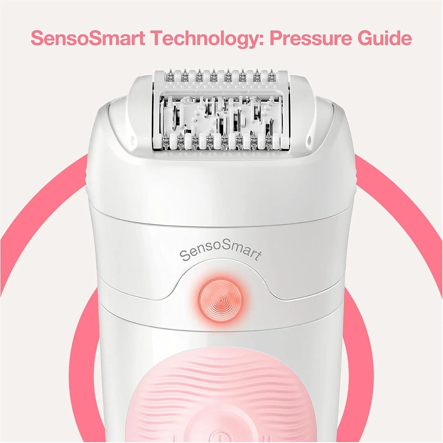 Braun Silk-Épil 5 Ses 5820 Epilator With 4 Extra Head And Bikini Styler White-Pink