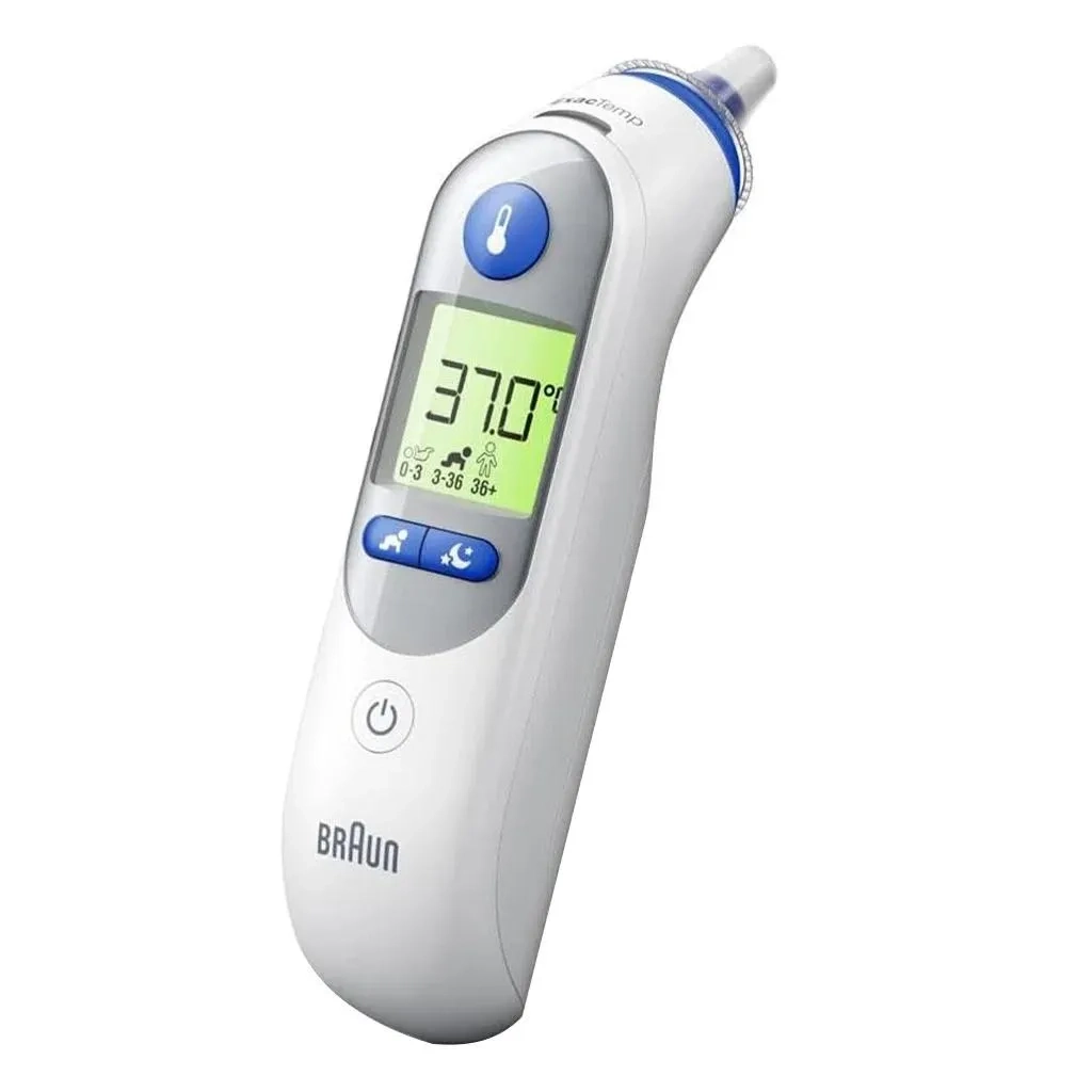 Braun Thermoscan 7+ Ear Thermometer With Age Precision And Night Mode Irt6525