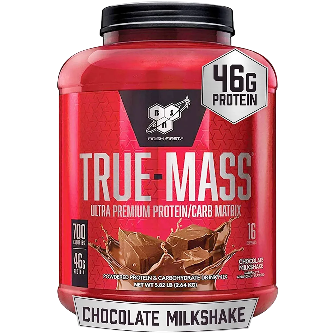 Bsn True-mass Weight Gainer, Muscle Mass Gainer Protein Powder, Chocolate Milkshake,2.64 Kg