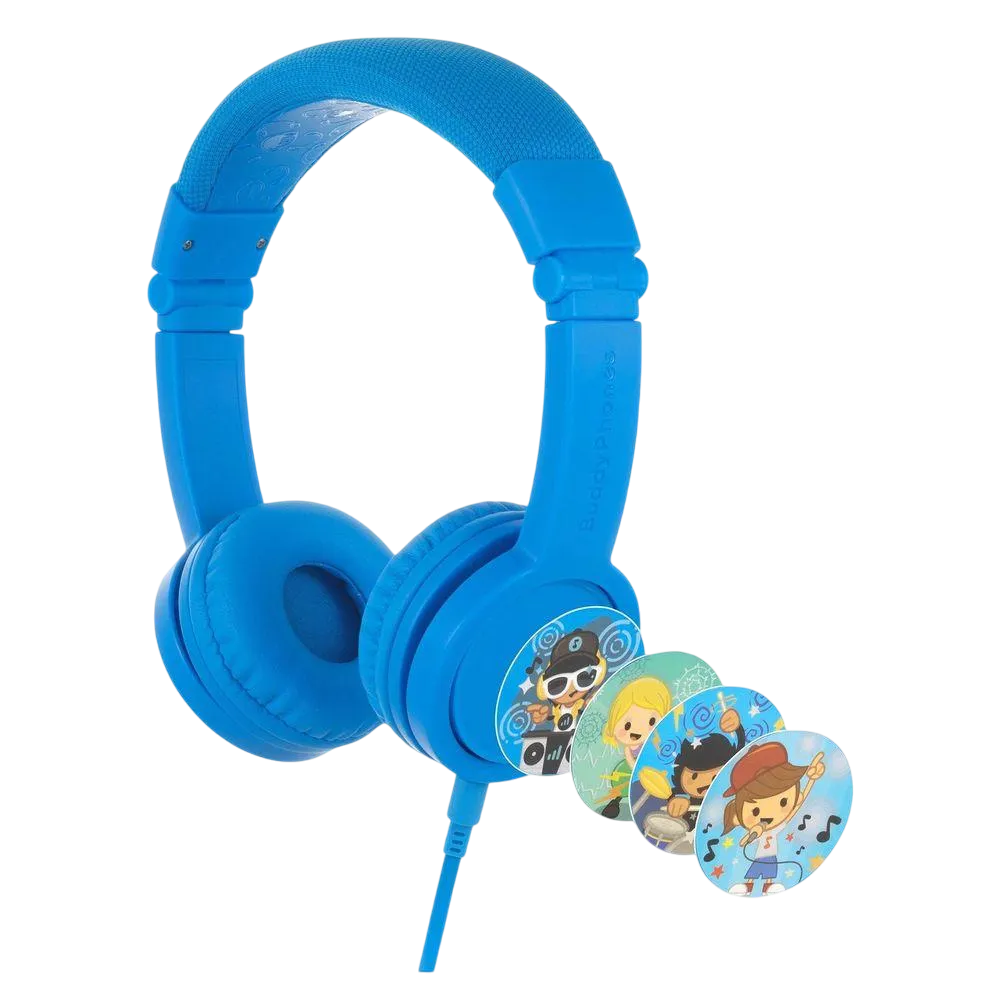 Buddyphones Explore Plus Foldable Headphone With Mic Cool Blue Bp-explorep-blu