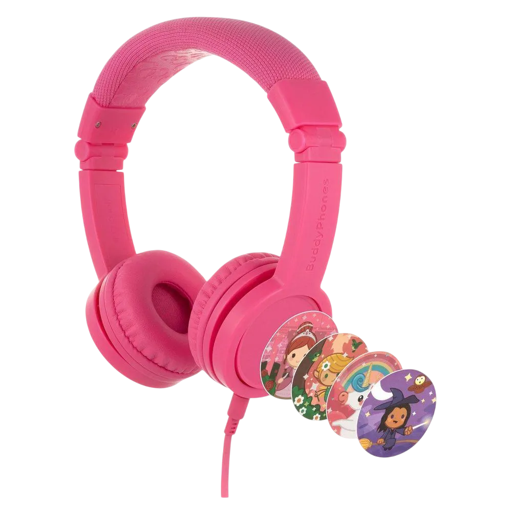 Buddyphones Explore Plus Foldable Headphone With Mic Rose Pink Bp-explorep-pnk