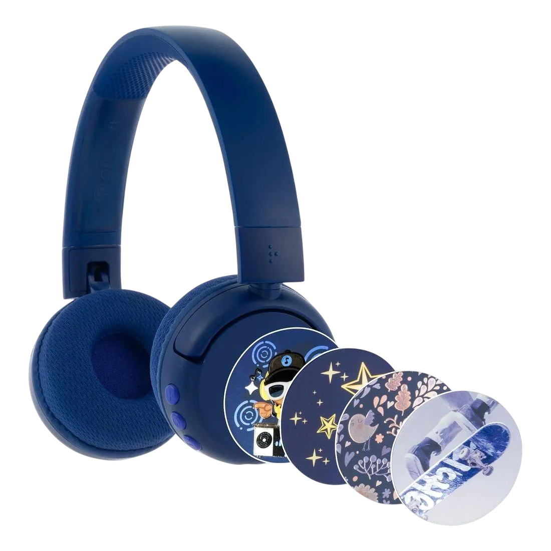 Buddyphones Pop Fun Wireless Headphones Blue Bp-pop-fun-bl