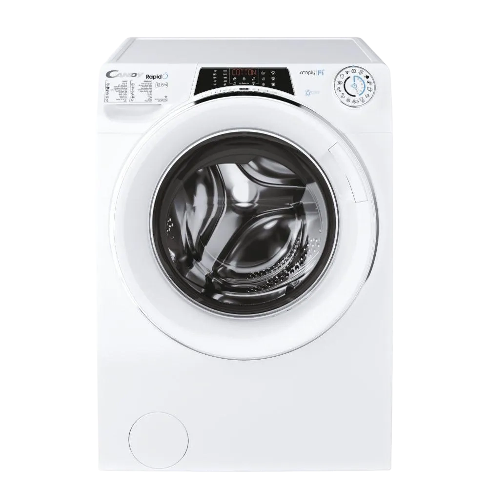 Candy Washing Machine Rapido 12.5Kg 1400Rpm White Ro141256Dwmc8-19