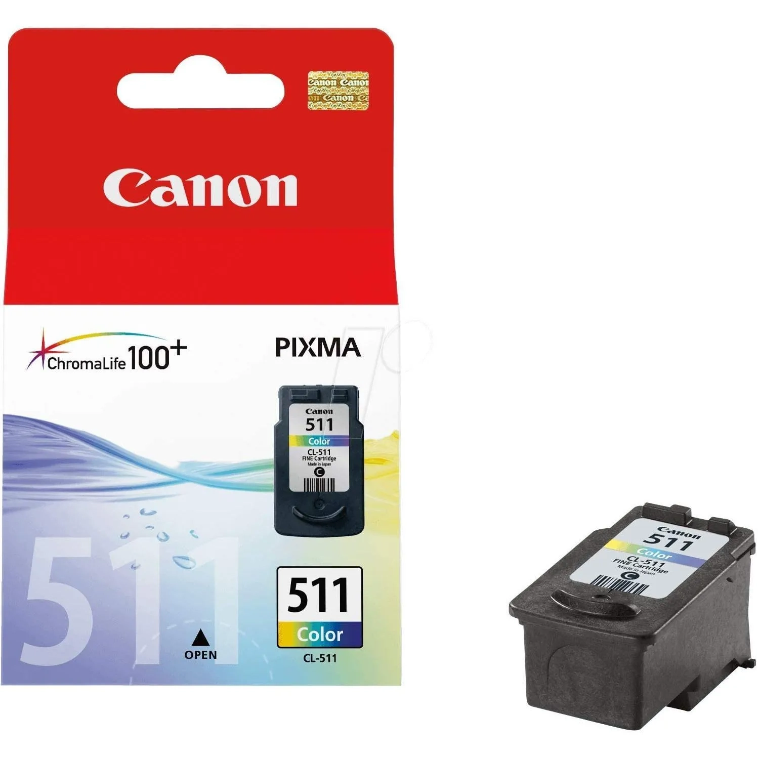 Canon 511 Ink Original Tri-color