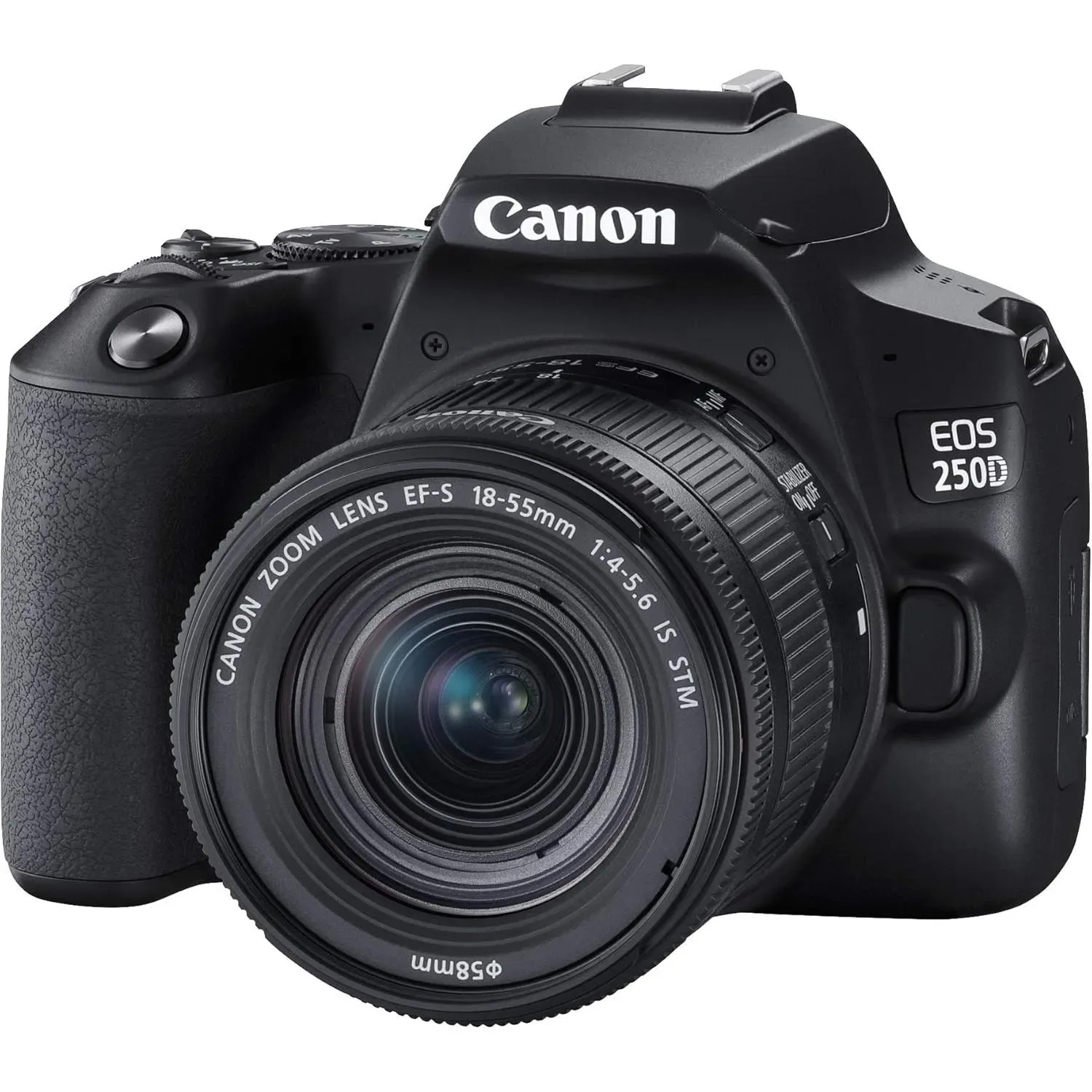 Canon Eos 250d Ef-s 18-55mm F/4-5.6 Is Stm Lens Black