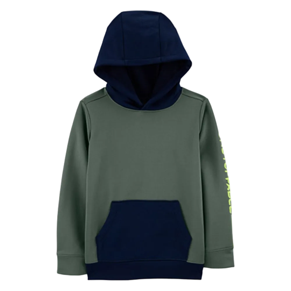 Carter's Boys Dress Pullover Hoodie For Kids Green Size 5 Y