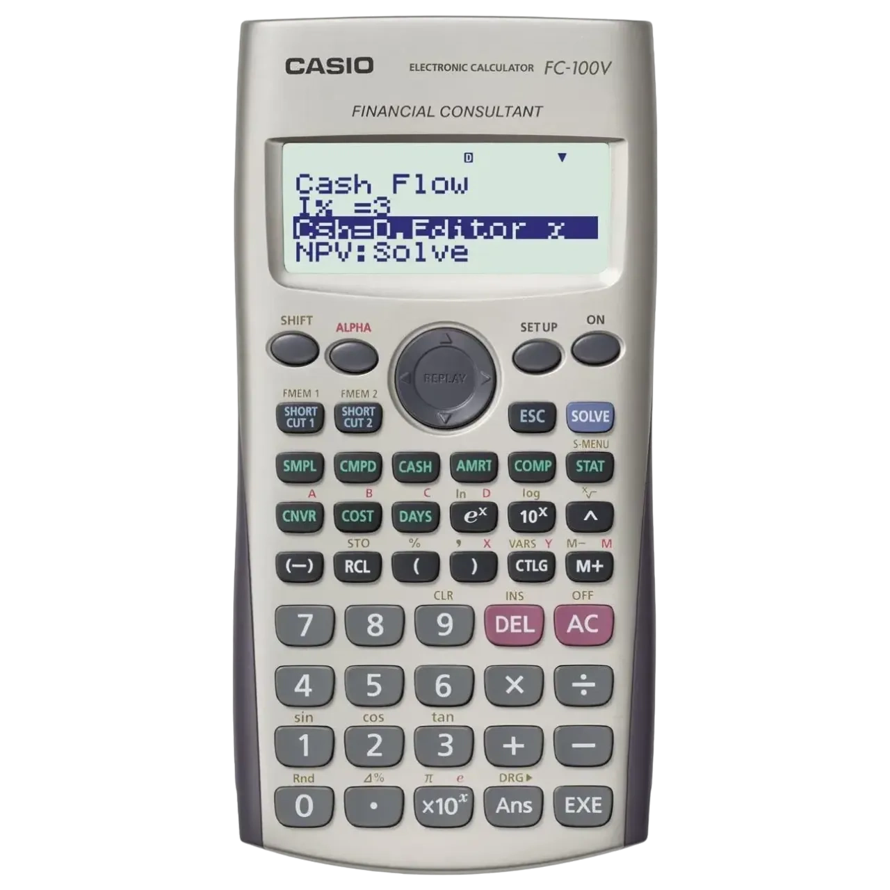Casio 10 + 2 Digits Financial Calculator Fc-100v