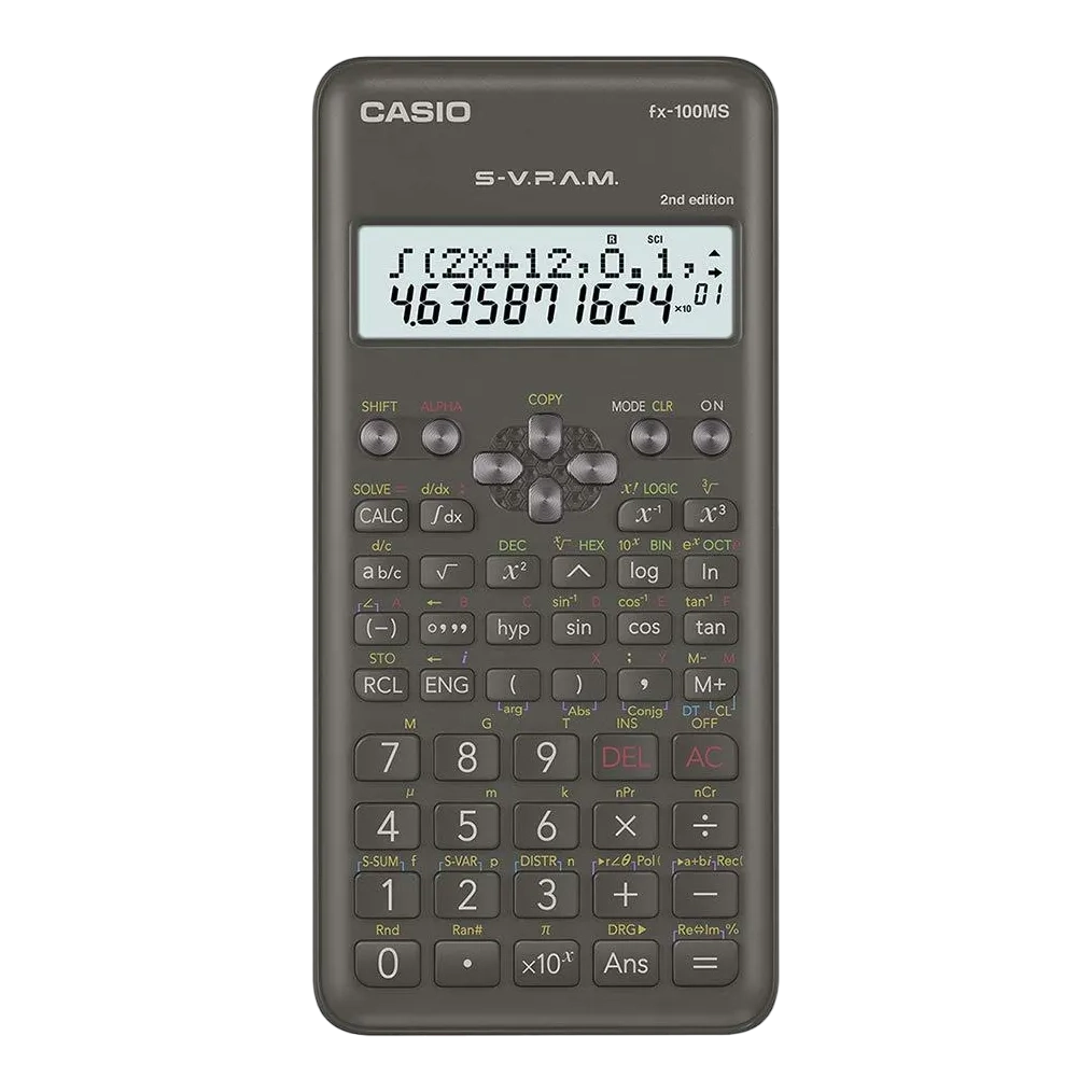 Casio 10 + 2 Digits Standard Scientific Calculators Fx-100ms-2