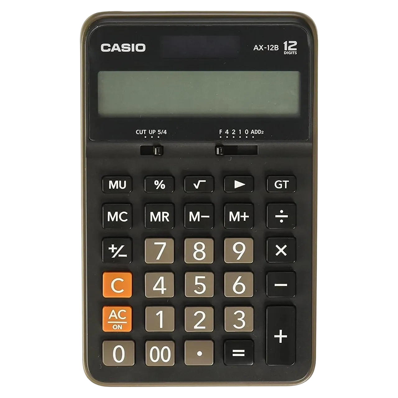 Casio 12-digit Compact Desk Type Practical Calculators Ax-12b