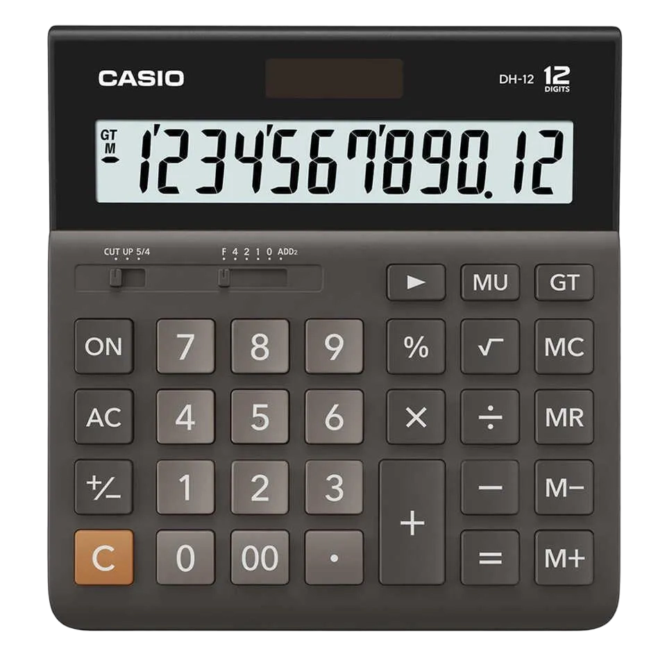 Casio 12-digit Desktop Type Practical Calculators Dh-12
