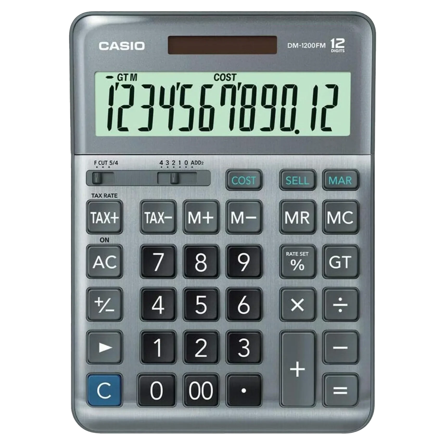 Casio 12-digit Desktop Type Practical Calculators Dm-1200fm