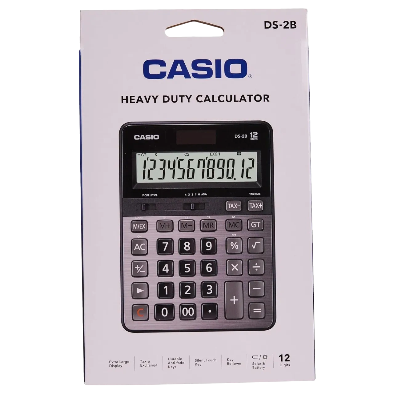 Casio 12-digit Desktop Type Practical Calculators Ds-2b