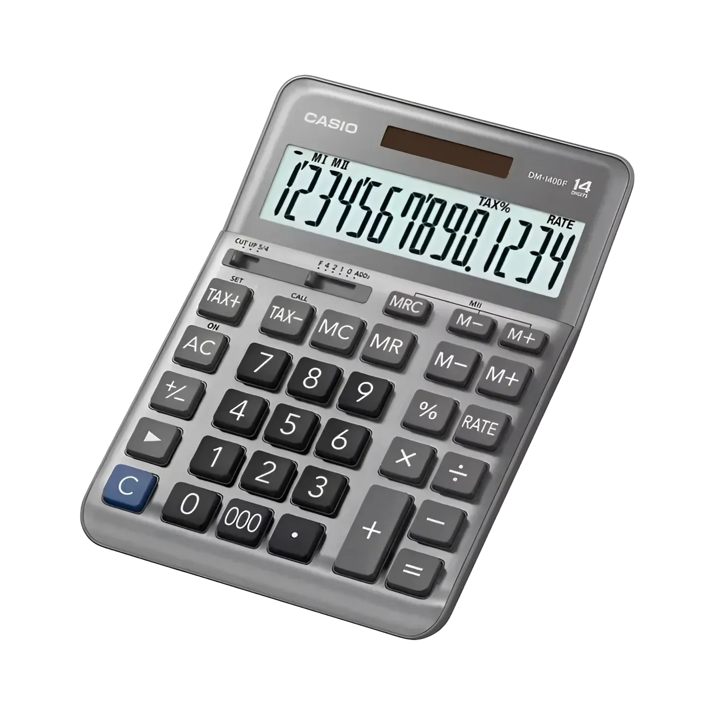 Casio 14-digit Desktop Type Practical Calculators Dm-1400f