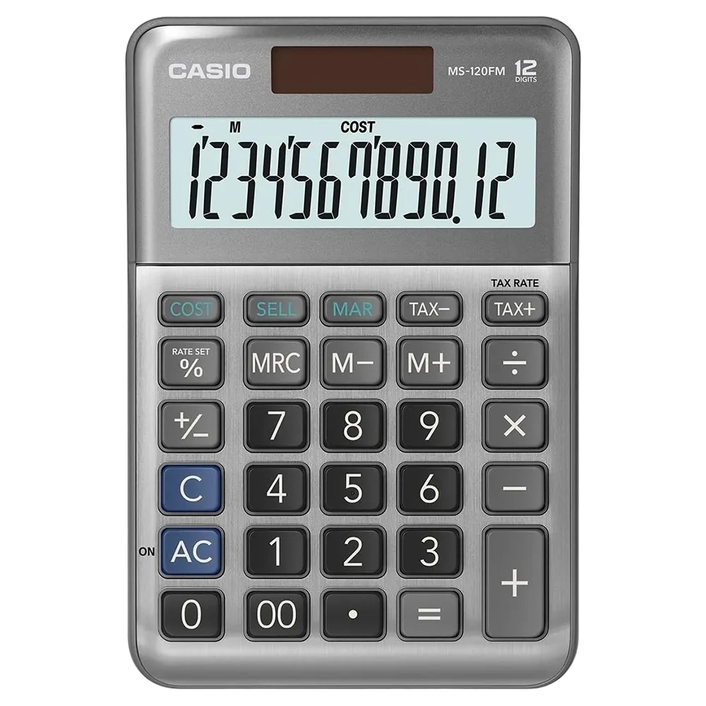 Casio Desk Calculator 12-digit Ms-120fm