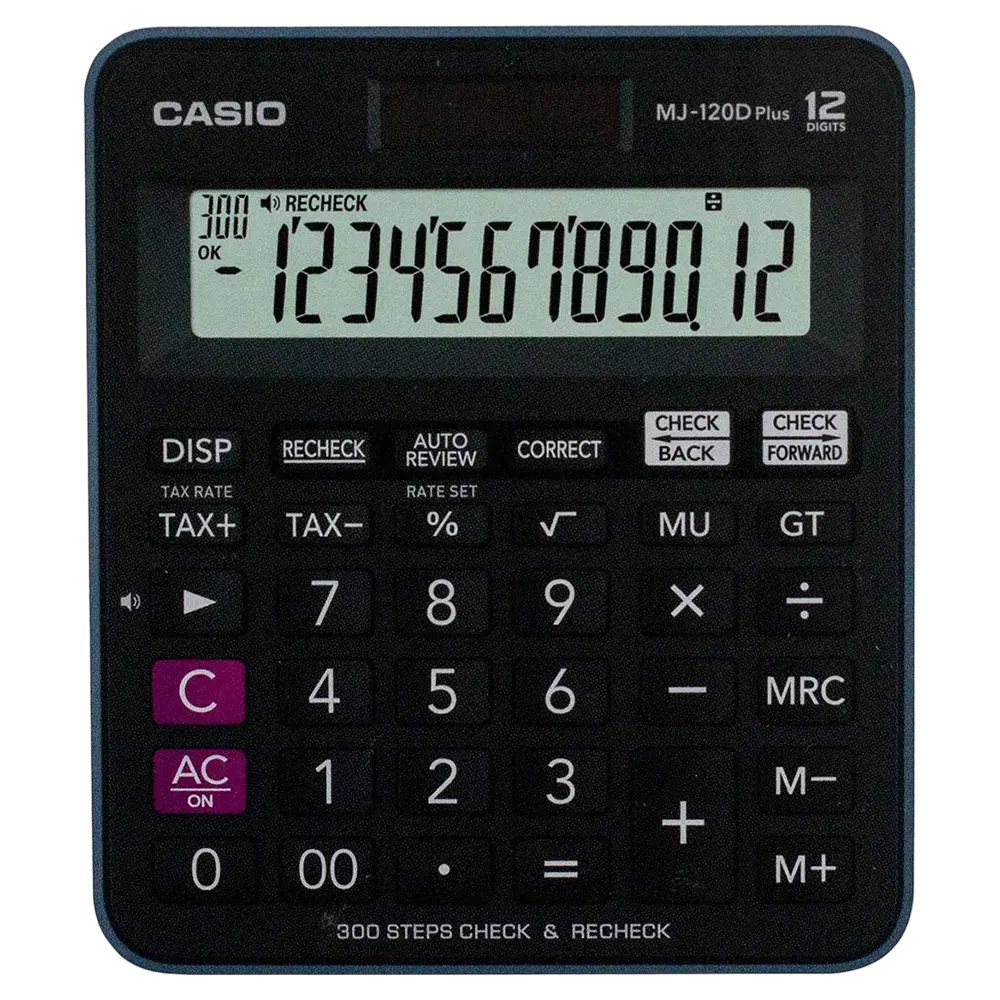 Casio Desktop Tax Calculator Mj-120dplus