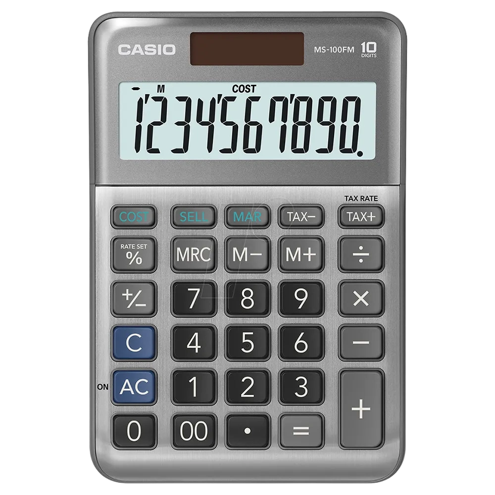 Casio Desk Calculator 10-digit Ms-100fm