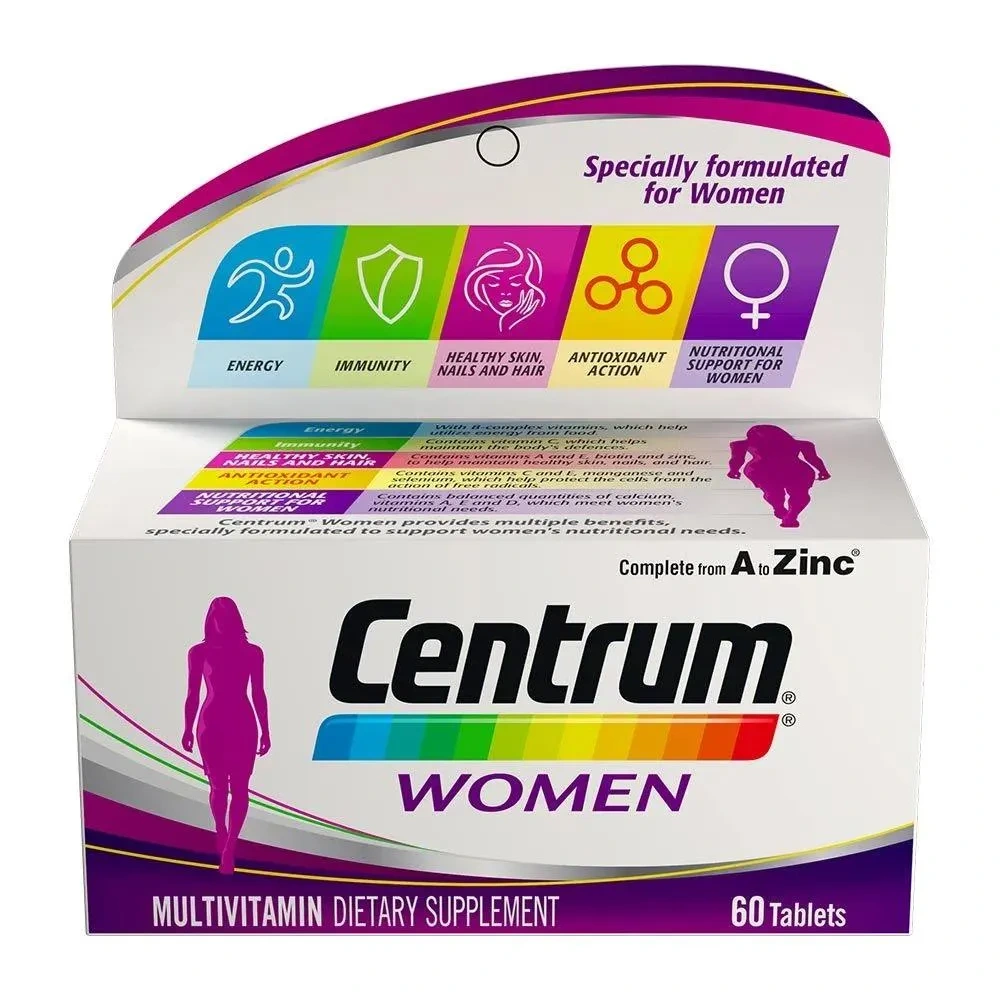 Centrum Women's Multivitamin Supplement Tablets, Pack Of 60's