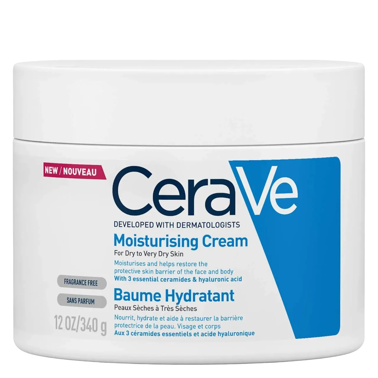 Cerave Moisturising Cream For Dry To Very Dry Skin 340 G