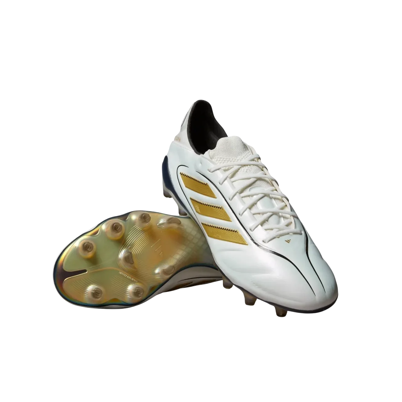 Adidas Copa Pure 3 Elite Firm Ground Boots Cloud White / Matte Gold / Core Black Size 41 1/3
