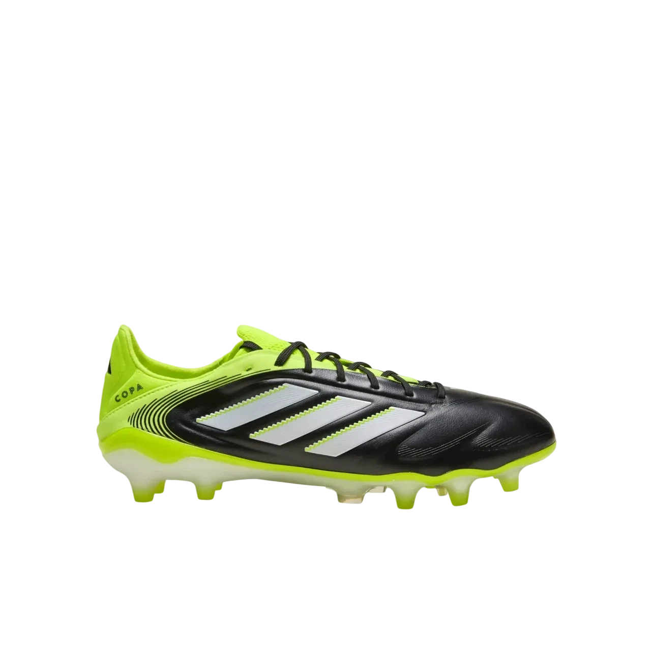 Adidas Copa Pure 3 Elite Firm Ground Boots Core Black / Cloud White / Lucid Lemon Size 40