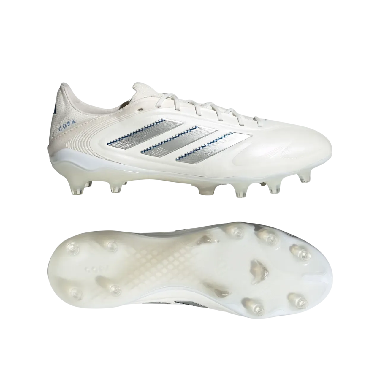 Adidas Copa Pure 3 Elite Firm Ground Boots Cloud White / Silver Metallic / Bright Royal Size 40 2/3