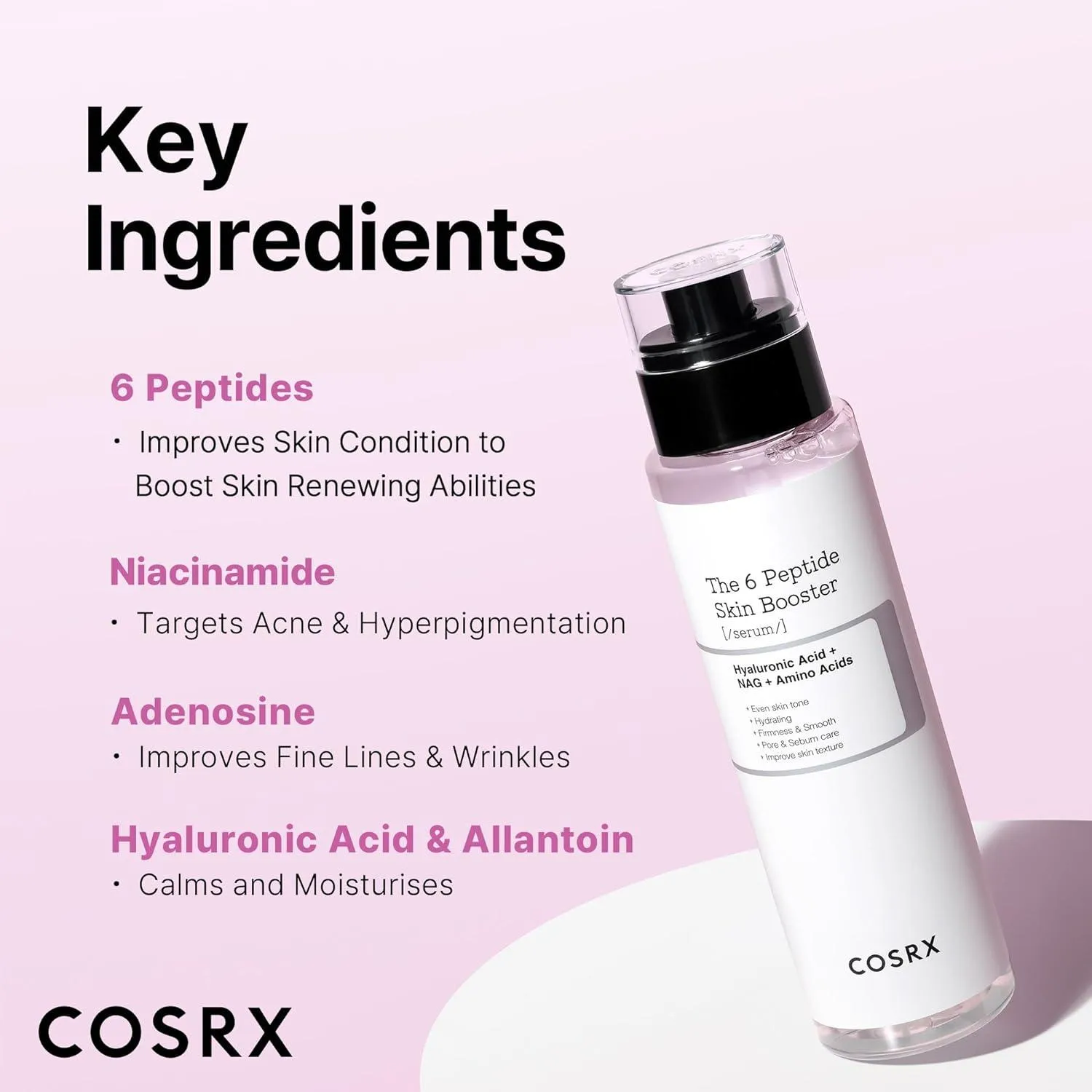 Cosrx 6X Peptide Collagen Booster Toner Serum 150 Ml
