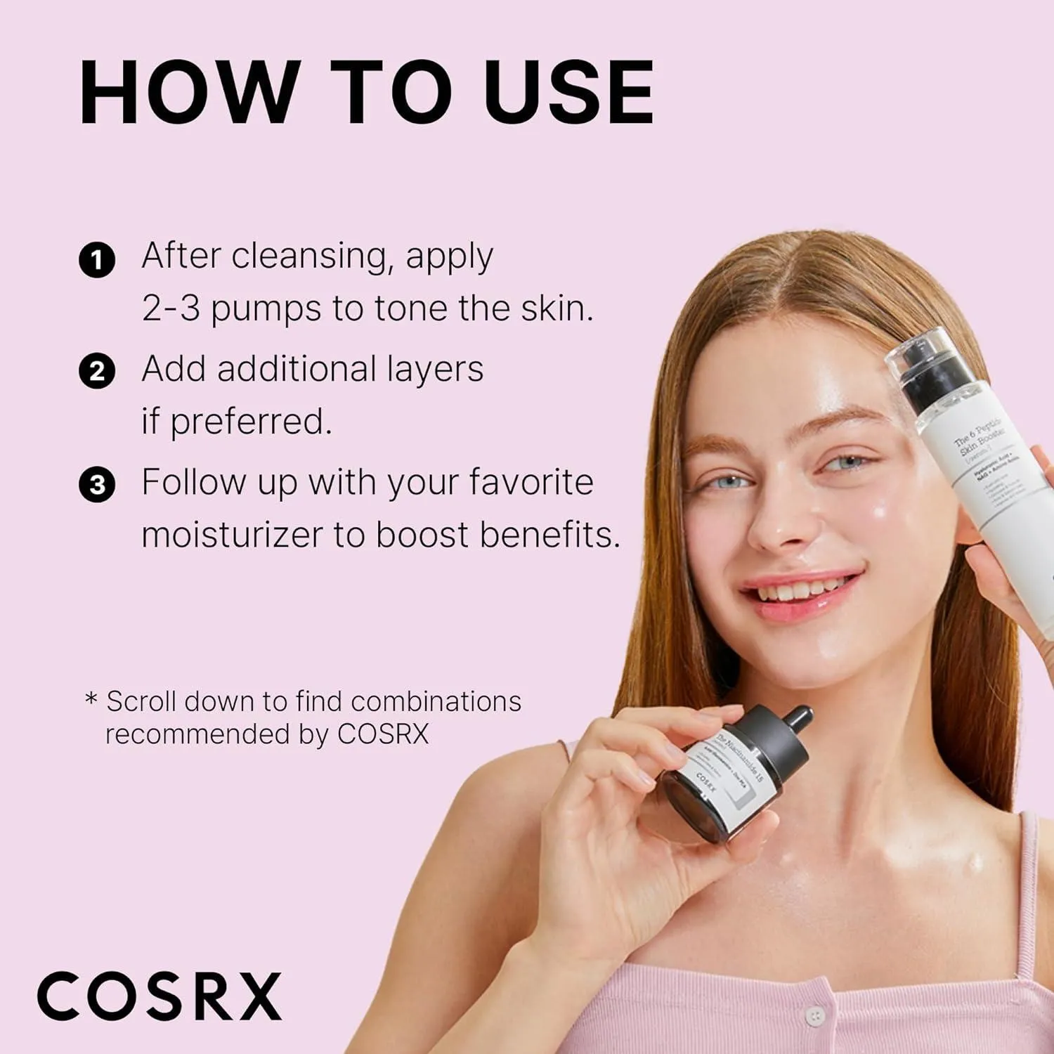 Cosrx 6X Peptide Collagen Booster Toner Serum 150 Ml