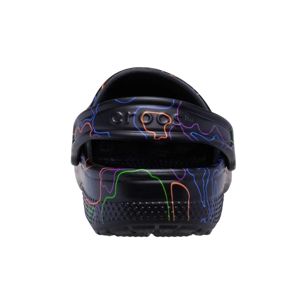 Crocs Kids' Classic Hi Vis Camo Clog Cr-211585-0c4 Black Size 38