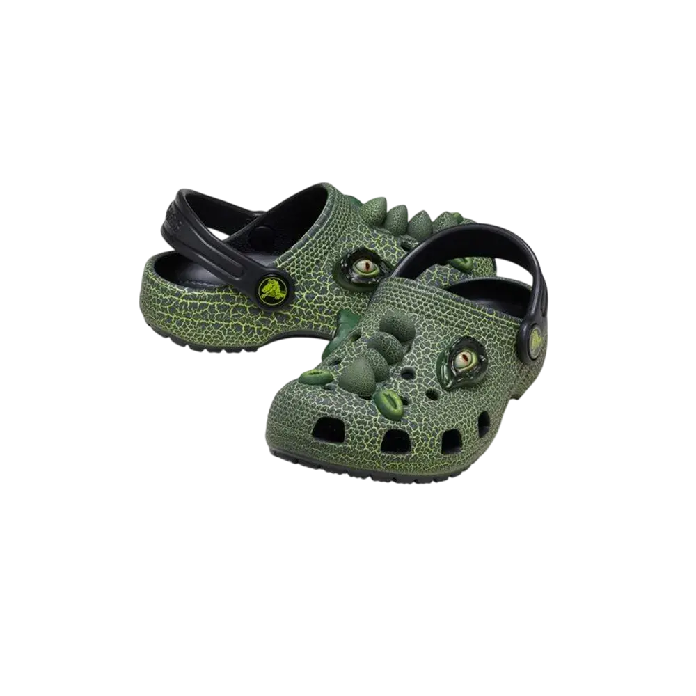 Crocs Kids' Classic Iam Scary Dino Clog Cr-211372-001 Size 28