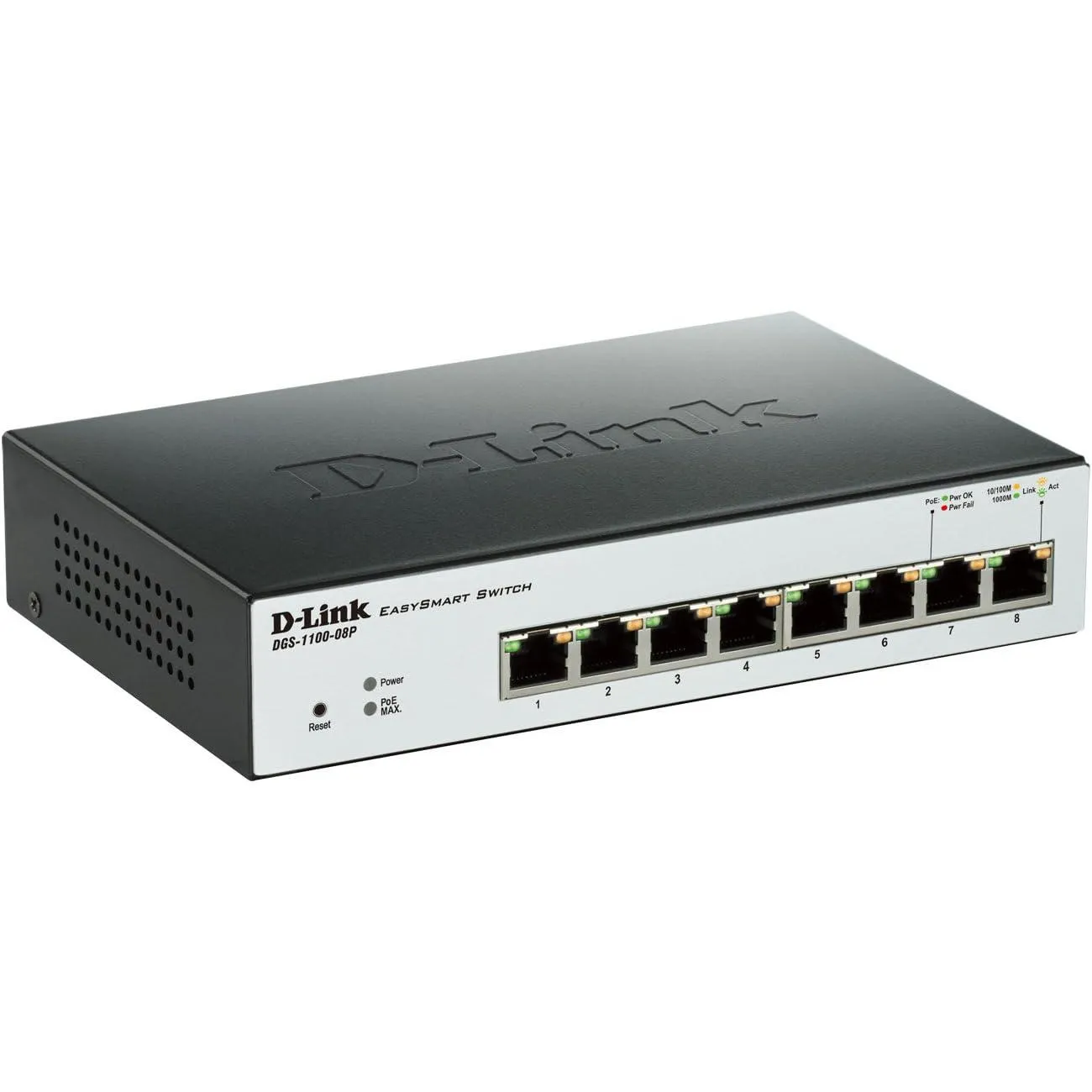 D-link 8 Port Gigabit Poe Smart Managed Switch Dgs-1100-08p