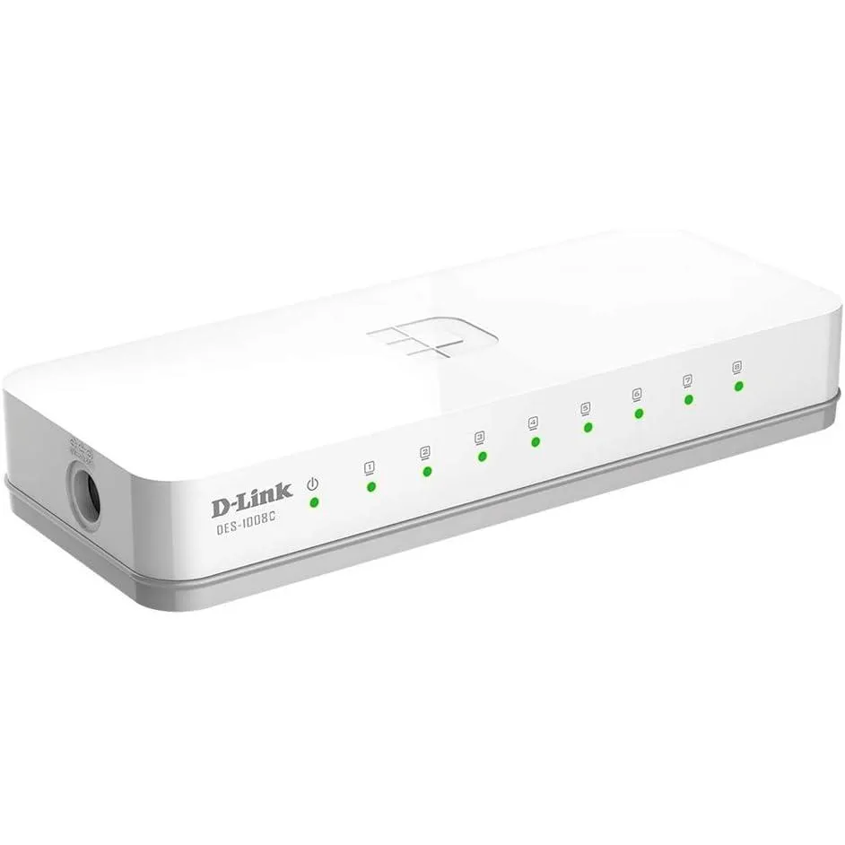 D-link Des-1008c 10-100 Mbps Unmanaged Switch Network Switch