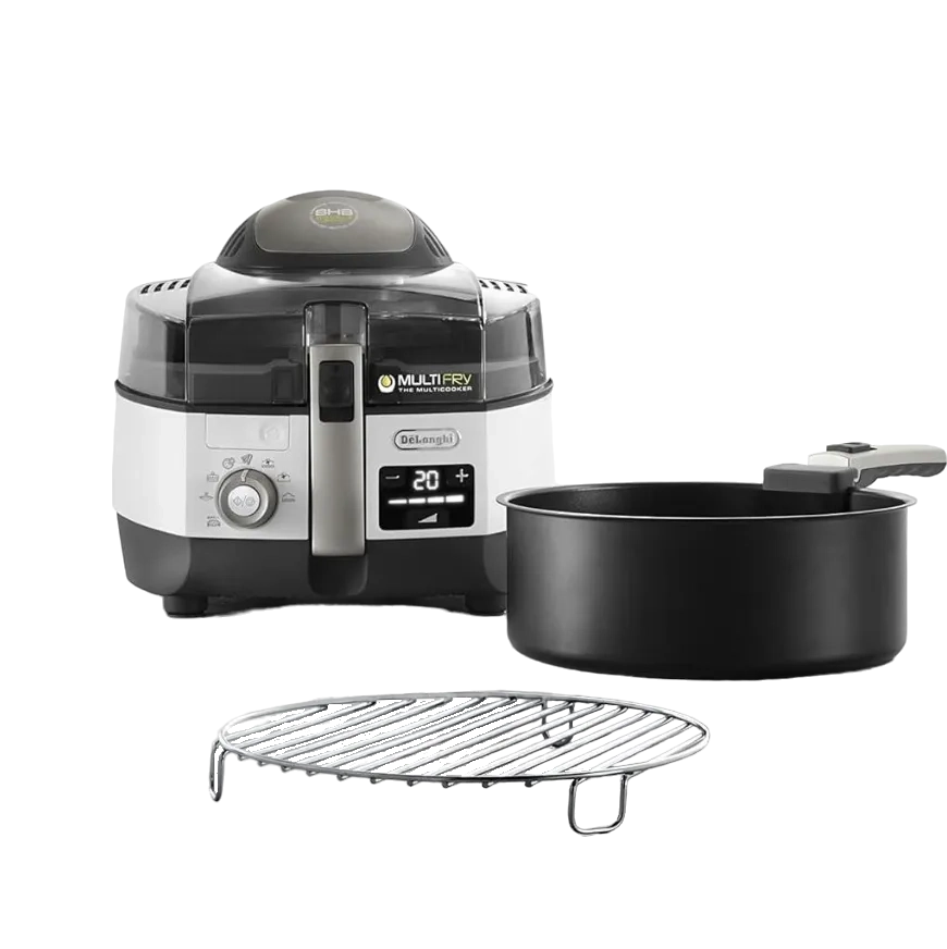 De'Longhi Multifryer 1400W Extra Chef Plus Fh 1396/1 White & Grey 1.7 Kg Capacity